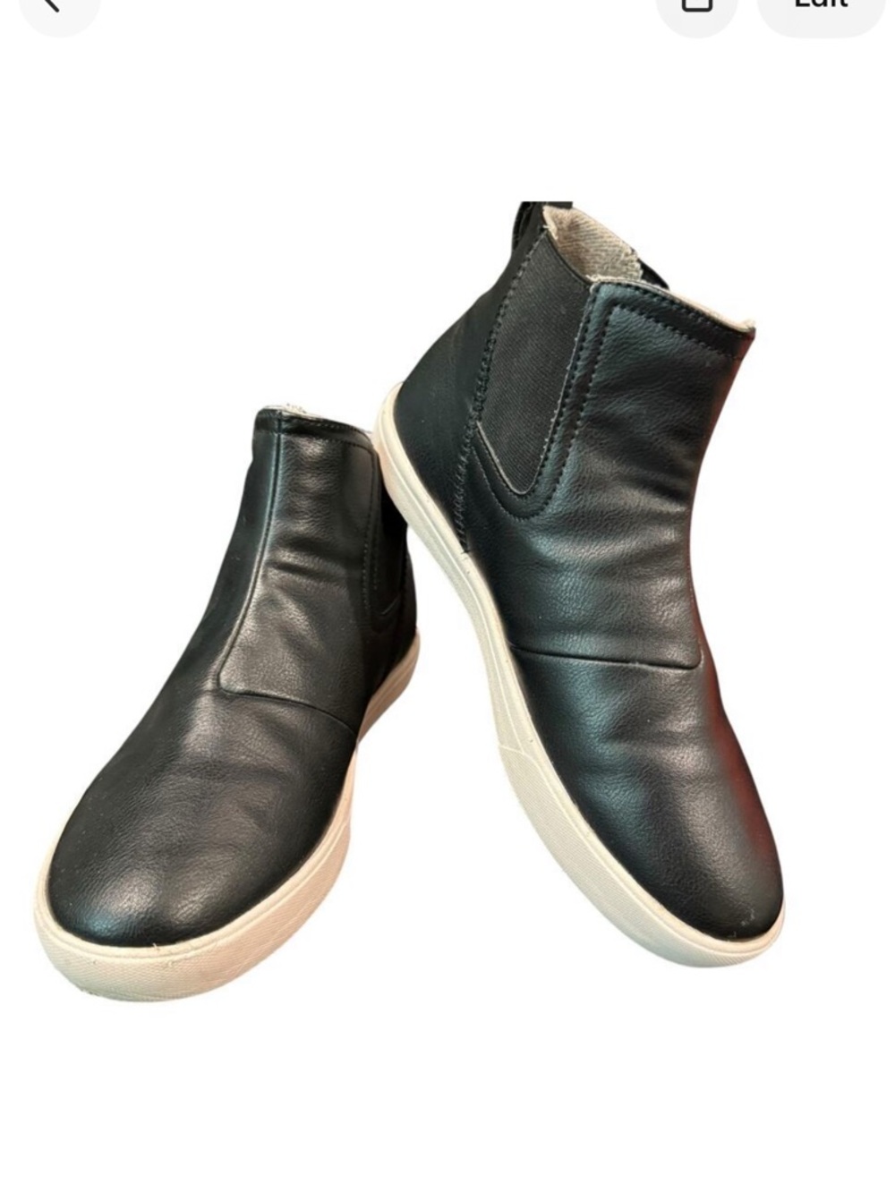 SAOLO Yamba slip on Chelsea sneaker vegan leather corkbed sole black